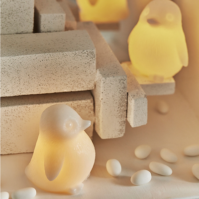 Sirius Lou LED figur hvid voks H10 cm