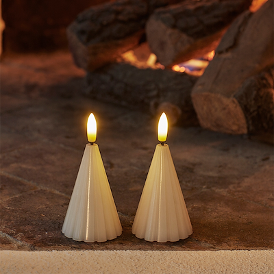 Sirius Laura Lak LED lystræ hvid H8 cm 2 stk.