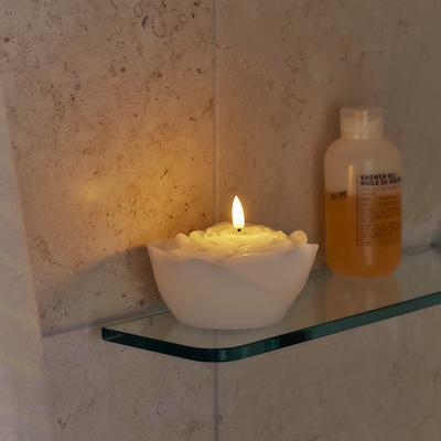 Sirius Rosita LED-lys hvid Ø 8 cm H 4 cm 2 stk.