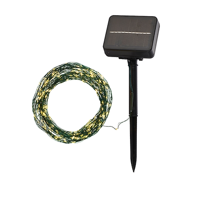 Sirius Knirke Solar lyskæde udendørs 80 LED lys 7,9 m + 2m
