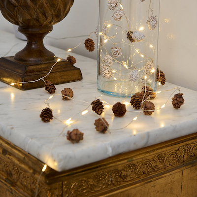 Sirius Molly kogle lyskæde LED hvid 20 lys 2 meter