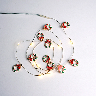 Sirius Nille LED lyskæde julekrans 90 cm