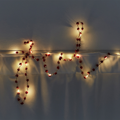 Sirius Ina LED lyskæde rød 2 meter