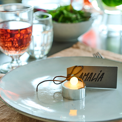 Sirius Amalia fyrfadsstager med magnet 2 stk. krom