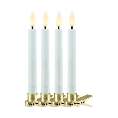 Sirius Sille LED juletræslys hvid H10 cm 4 stk.