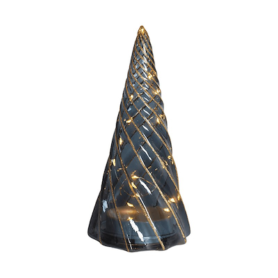 Sirius Vilma LED glas lystræ sort H23,5 cm