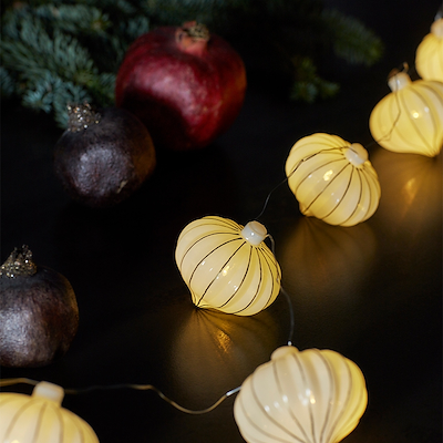 Sirius Vilma LED glas guirlande hvid 1 meter