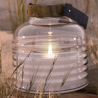 Sirius Aston Solar lanterne brun 20 cm