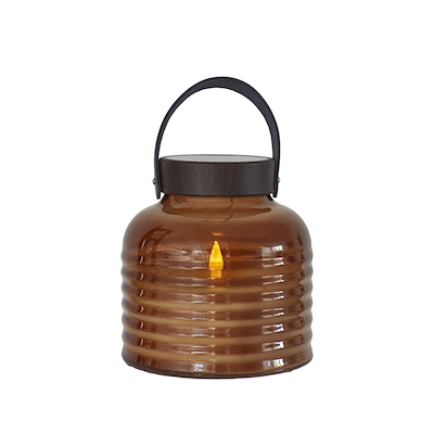 Sirius Aston Solar krukke Ø 20x20 cm amber