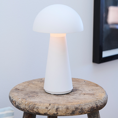 Sirius Sam genopladelig lampe hvid 28 cm
