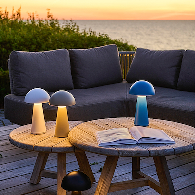 Sirius Sam genopladelig lampe hvid 28 cm
