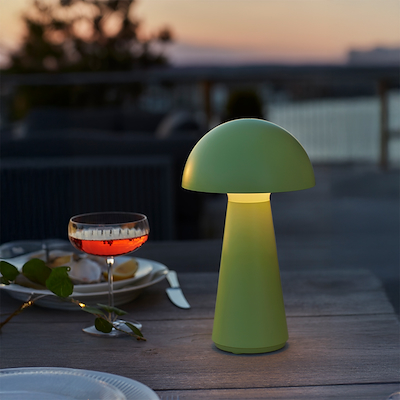 Sirius Sam bordlampe lysegrøn 28 cm