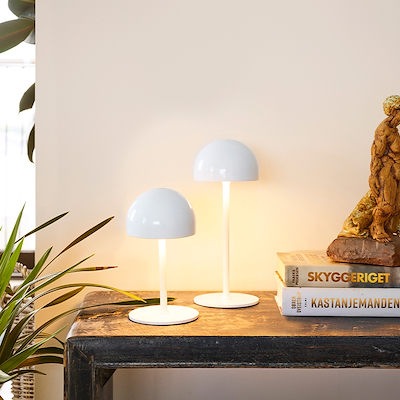 Sirius Tim genopladelig lampe 30 cm hvid