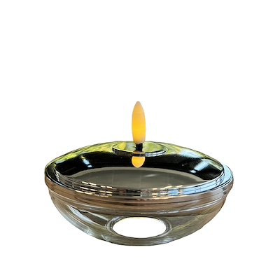 Sirius Lia LED-bordlys krom Ø10 cm H5 cm