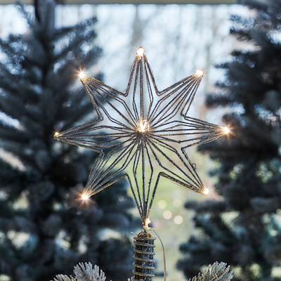 Sirius Chloe LED juletræsstjerne 23x32 cm