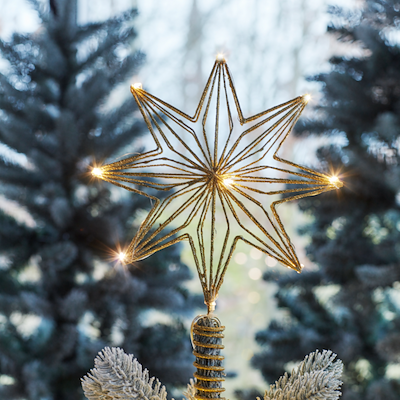 Sirius Chloe LED juletræsstjerne 23x32 cm