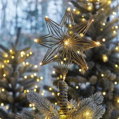 Sirius Chloe LED juletræsstjerne 23x32 cm