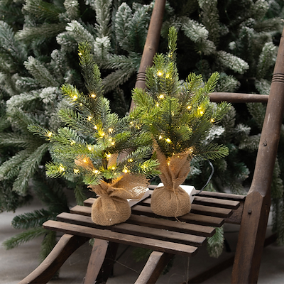 Sirius Bella juletræ med lys H30 cm