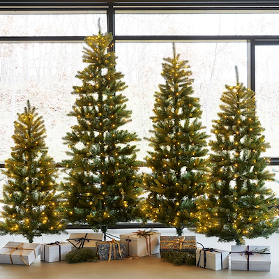 Sirius Elton juletræ med LED knirke H 1,5 meter