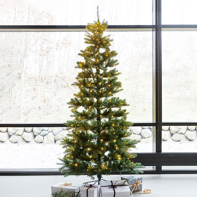 Sirius Elton juletræ med LED knirke H2,4 meter