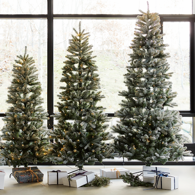 Sirius Elias LED juletræ med sne H 1,5 meter