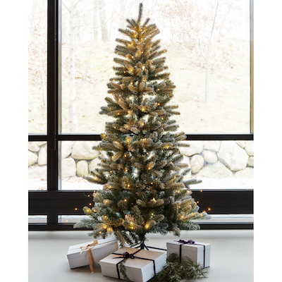 Sirius Elias LED juletræ med sne H 1,8 meter