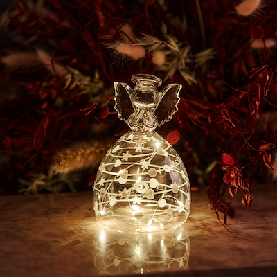 Sirius Sweet Christmas engel ophæng med LED lys H13 cm