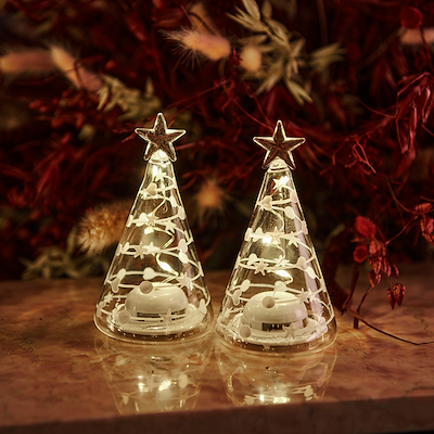 Sirius Sweet Christmas træ lysdekoration 2 stk. H9 cm