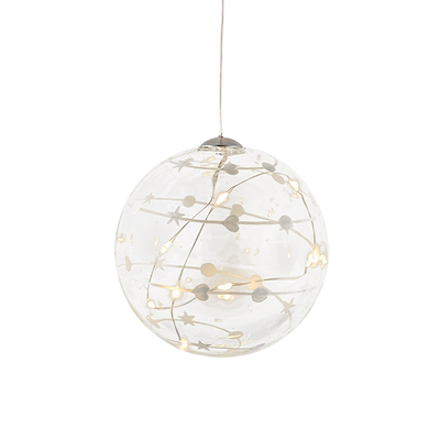 Sirius Sweet Christmas kugle ophæng med LED lys Ø10 cm