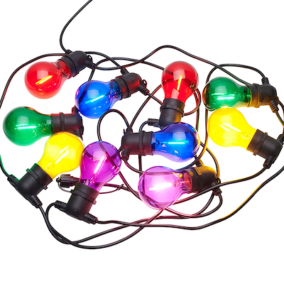 Sirius Tobias LED lyskæde startsæt ude & inde multifarvet 4,5 meter