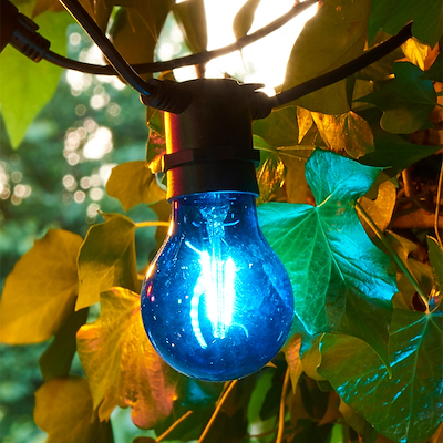 Sirius Tobias LED pære blå indendørs