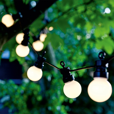 Sirius Lucas LED suppleringslyskæde ude & inde mat 3 Meter