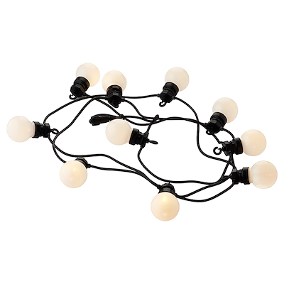 Sirius Lucas LED suppleringslyskæde ude & inde mat 3 Meter