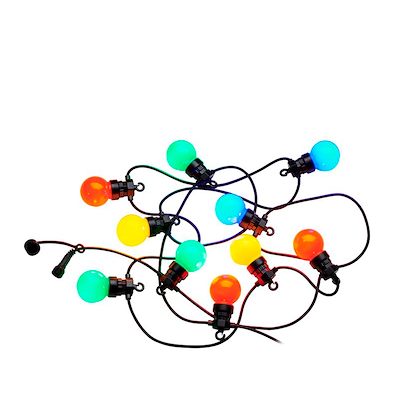 Sirius Lucas LED suppleringslyskæde ude & inde multifarvet 3 meter