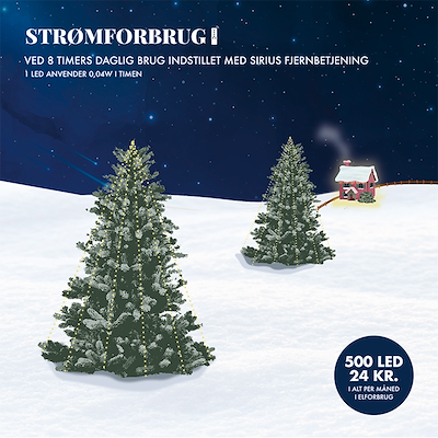 Sirius Luke LED lyskæde ude & inde klar 5 meter