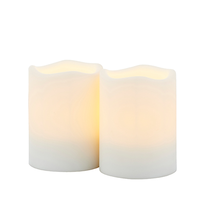 Sirius Storm Mini LED bloklys hvid 2 stk. H7,5 cm