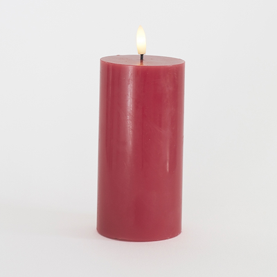 Sirius Sille LED-bloklys vinrød Ø7.5x15 cm