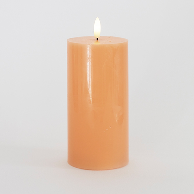 Sirius Sille LED-bloklys abrikos Ø7.5x15 cm