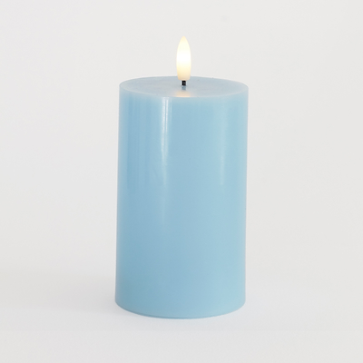 Sirius Sille LED-bloklys lyseblå Ø7,5x12,5 cm