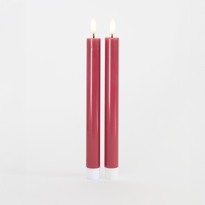 Sirius Sille LED-kronelys rosa 2 stk Ø2x25 cm