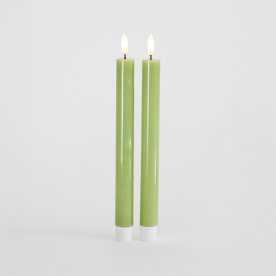 Sirius Sille LED-kronelys lysegrøn 2 stk Ø2x25 cm