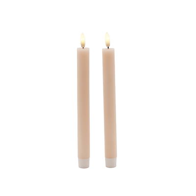 Sirius Sille LED kronelys lyserød Ø 2 cm H 25 cm 2 stk.
