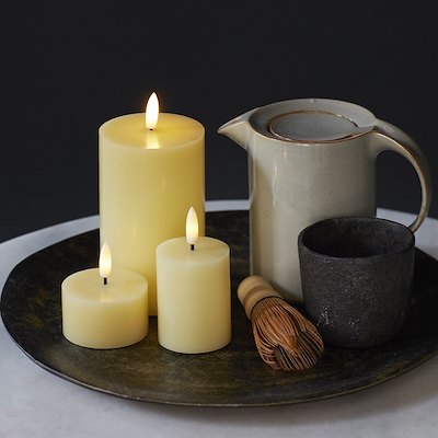 Sirius Sille LED-fyrfadslys hvid 2 stk Ø6xH3,4 cm