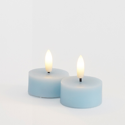 Sirius Sille LED-fyrfadslys hvid 2 stk Ø4,5 cm H2,2 cm