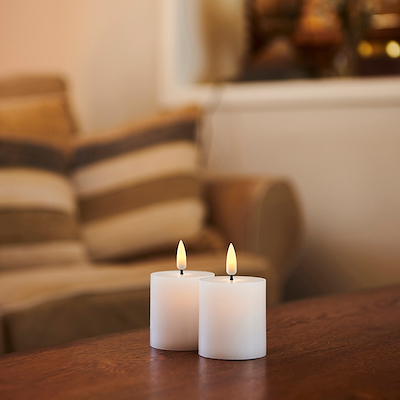 Sirius Sille LED bloklys hvid 2 stk.