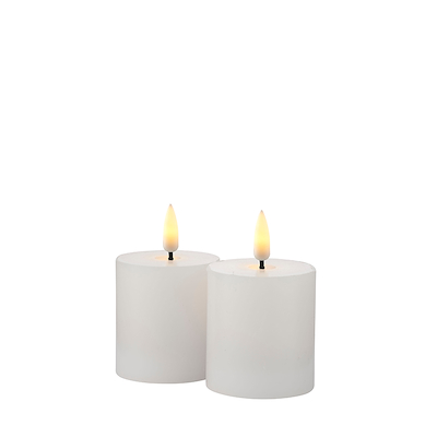 Sirius Sille LED bloklys hvid 2 stk.