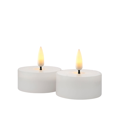 Sirius Sille LED batteridrevne fyrfadslys hvid 2 stk.