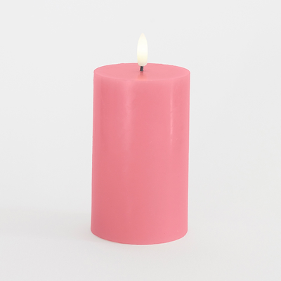 Sirius Sille LED-bloklys old rose Ø7,5x12,5 cm