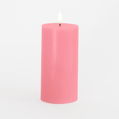 Sirius Sille LED-bloklys old rose Ø7.5x15 cm