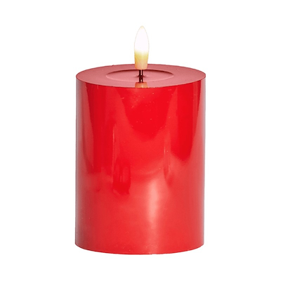 Sirius Sille Lak LED bloklys rød H 10 cm